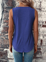 Brooklyn Eyelet V-Neck Wide Strap Tank