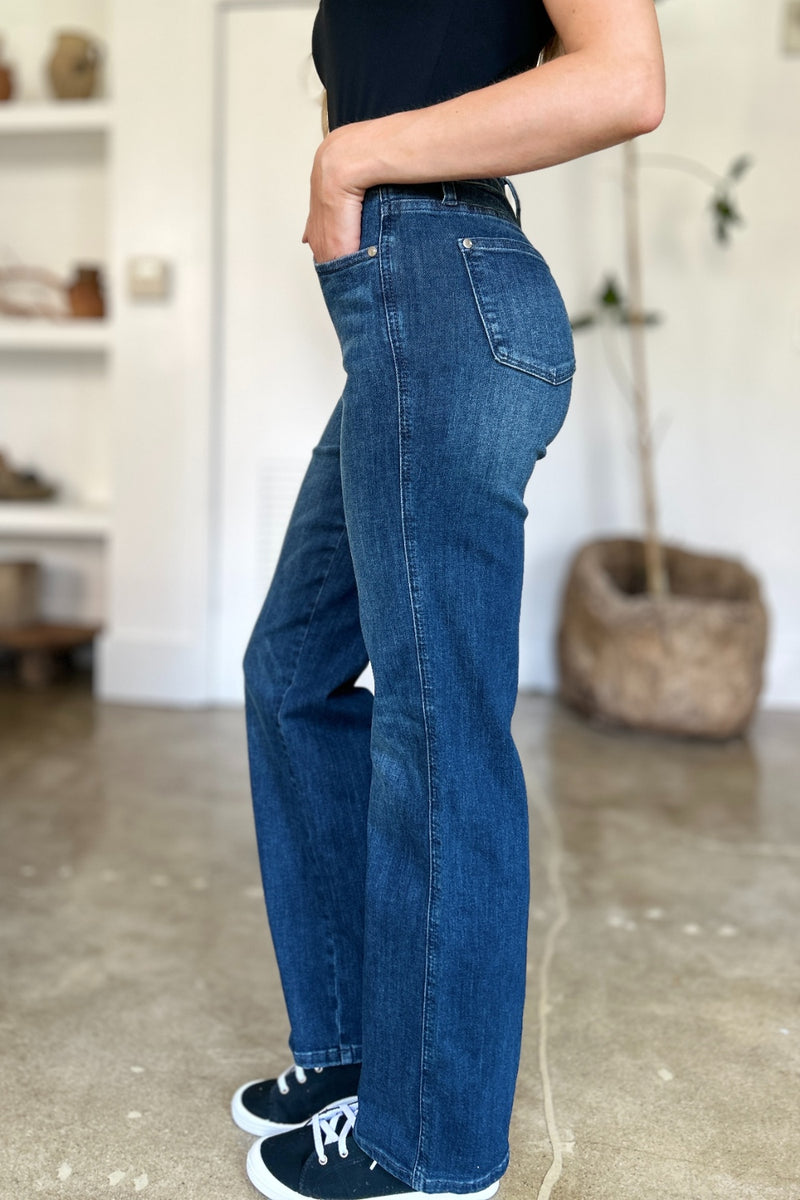 Alicia Tummy Control Straight Judy Blue Jeans