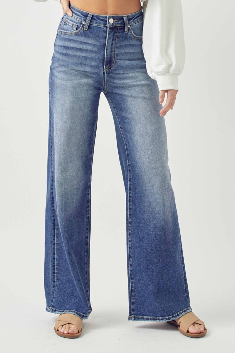 Veronica High Rise Wide Leg Kancan Jeans