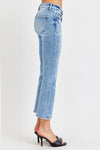 Natalie Low Rise Crop Slim Straight Jeans by RISEN