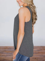 Lainey High-Low Striped Tank