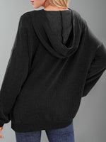 Kaia Textured Kangaroo Pocket Hoodie