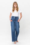 Kendall Double Button Wide Leg Judy Blue Jeans