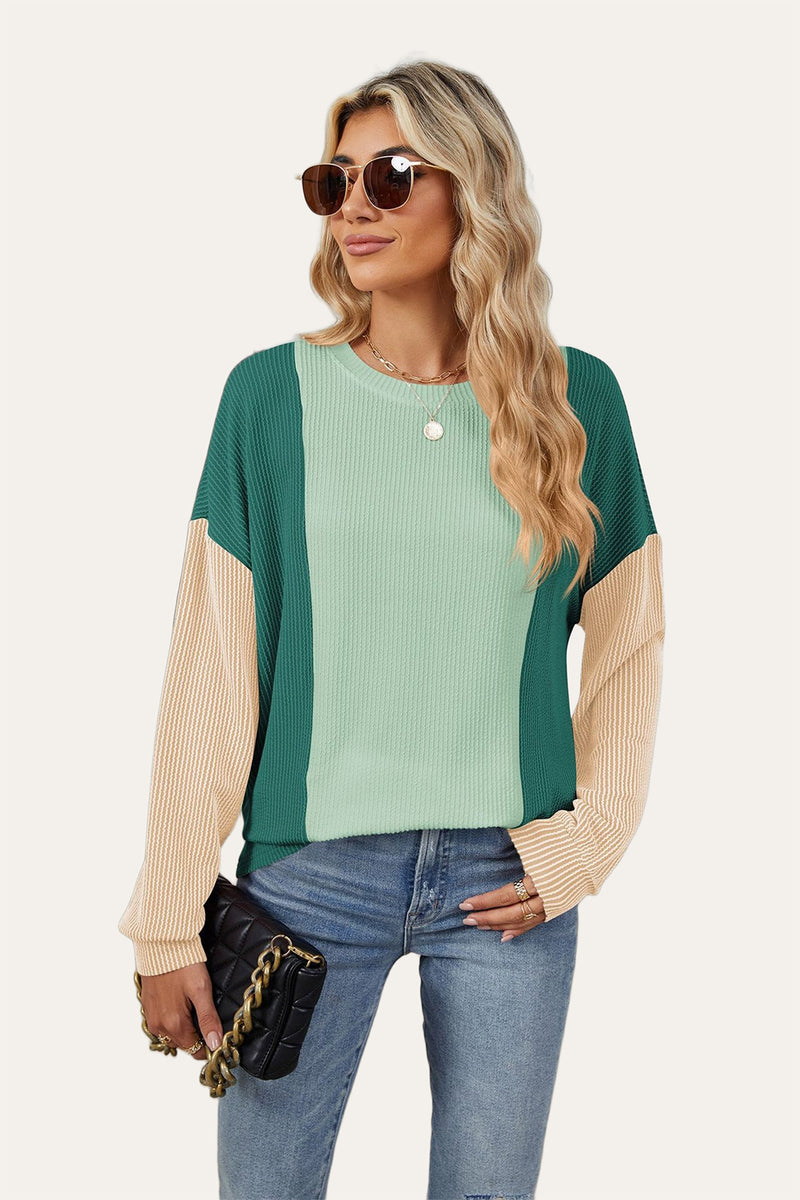 Rae Contrast Long Sleeve Top
