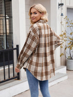 Larissa Pocketed Plaid Long Sleeve Shirt