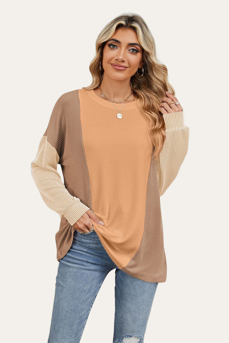 Rae Contrast Long Sleeve Top