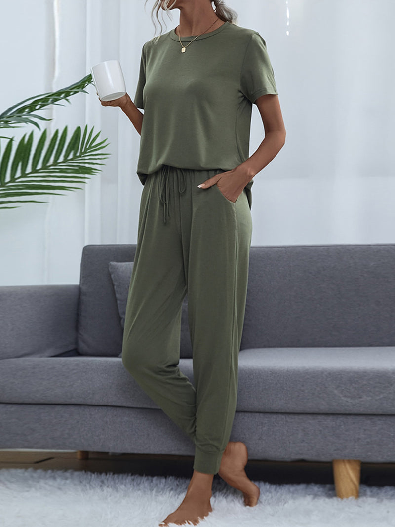 Clara Short Sleeve Top and Pants Set