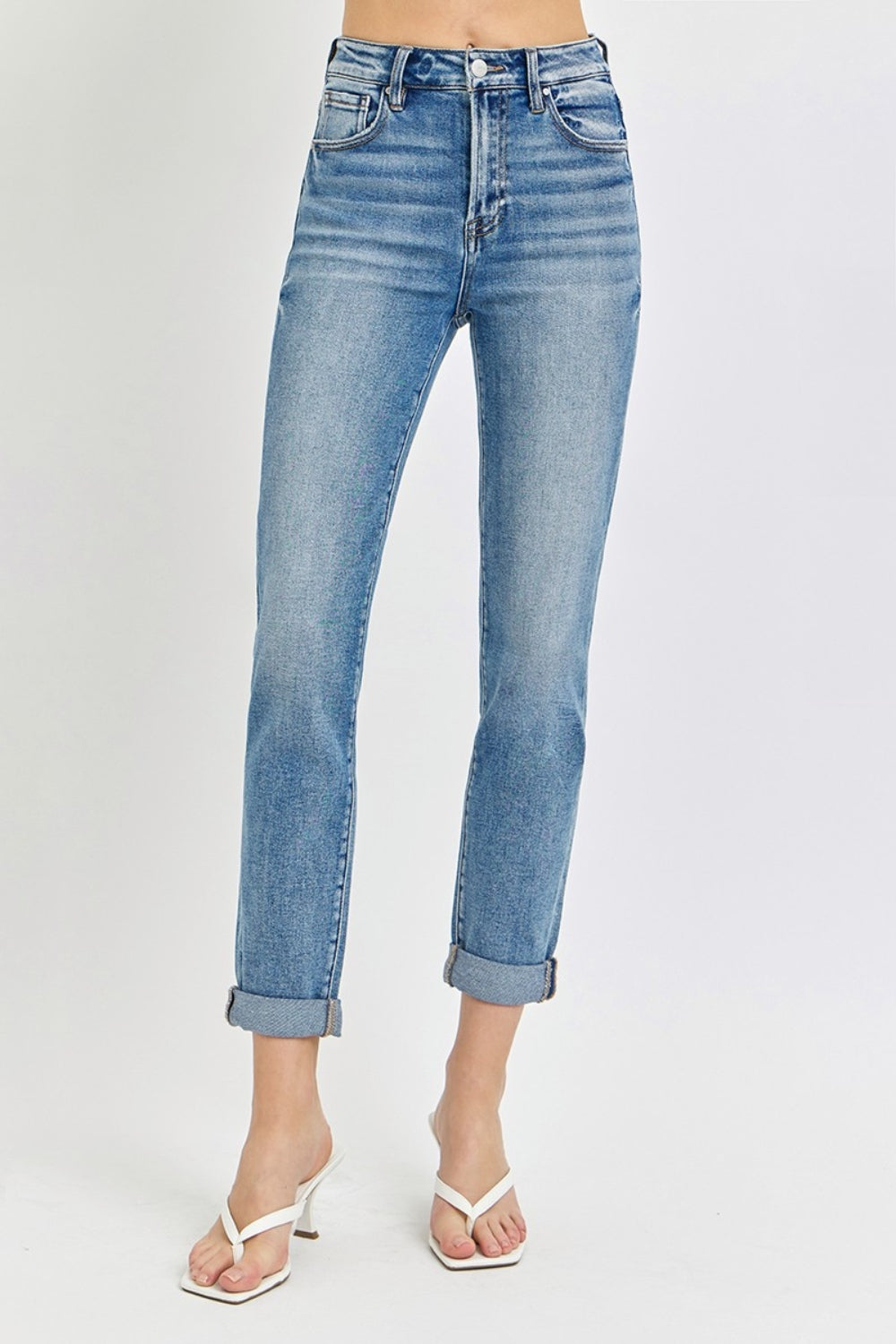 Belinda High Rise Cropped Roll Up Kancan Jeans