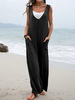 Lindsey Wide Strap Jumpsuit with Pockets
