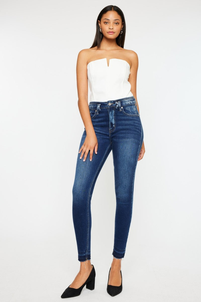 Maude Kancan High Rise Ankle Skinny Jeans