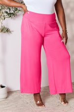 Journey Smocked Wide Waistband Wide Leg Pants