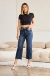 Sloane Tummy Control High Waist Raw Hem  Risen Jeans