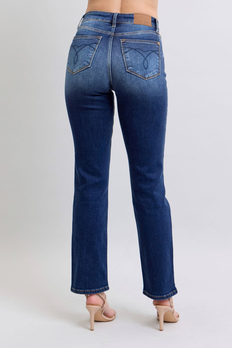 Seraphina Washed Straight Leg Judy Blue Jeans