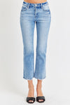 Natalie Low Rise Crop Slim Straight Jeans by RISEN