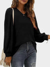 Addison Heathered V-Neck Long Sleeve
