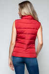 Sady Zip Up Turtleneck Vest with Pockets