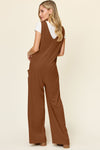 Melanie Sleeveless Wide Leg Jumpsuit with Pockets