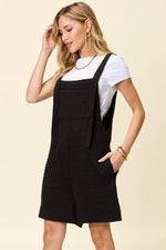 Jolie Texture Square Neck Romper