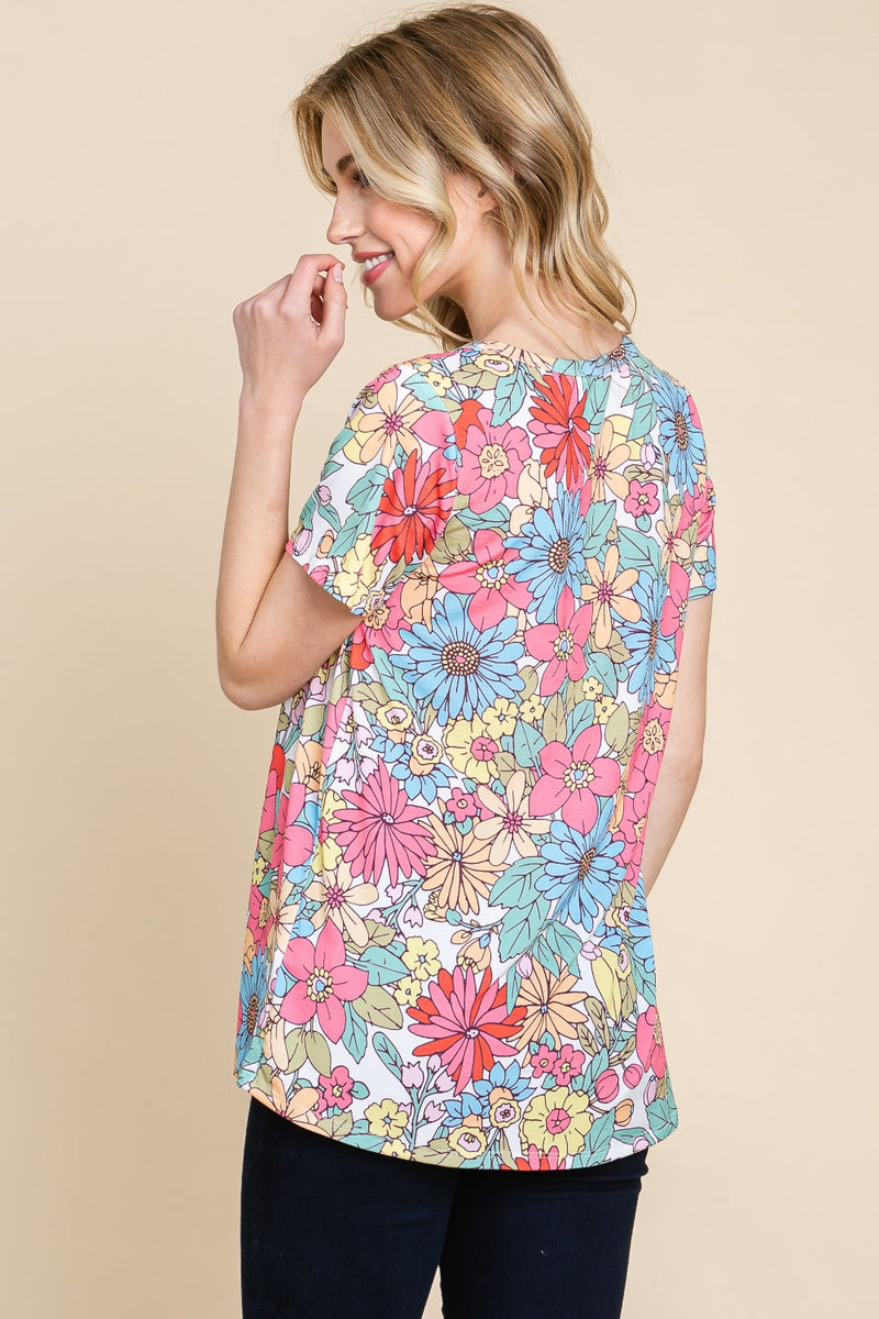 Isla Floral Short Sleeve T-Shirt