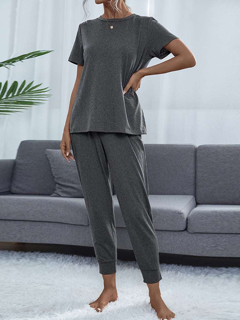 Clara Short Sleeve Top and Pants Set