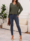 Haven Ribbed V-Neck Long Sleeve