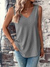 Brooklyn Eyelet V-Neck Wide Strap Tank