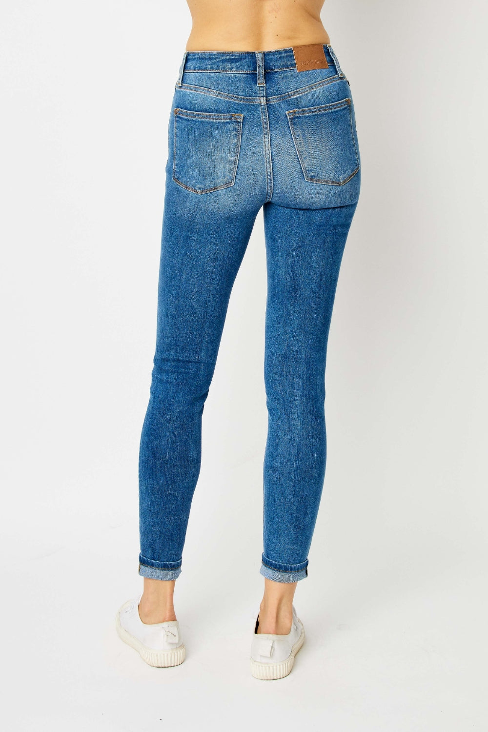 Lacey Cuffed Hem Skinny Judy Blue Jeans