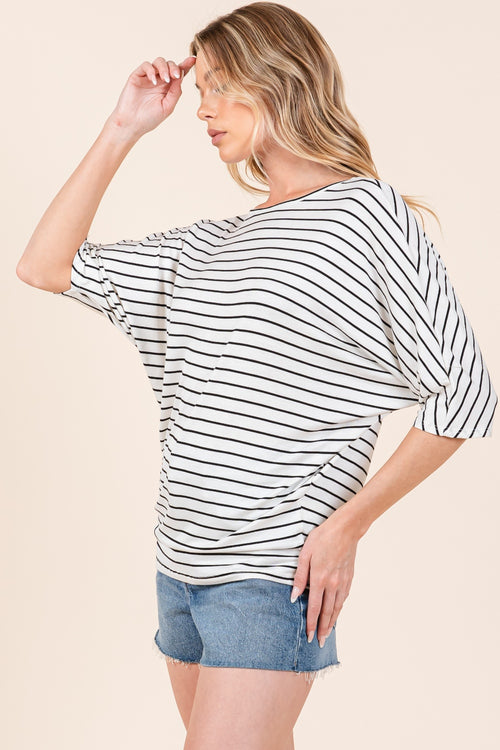 Stormi Striped DolmanTop