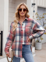 Larissa Pocketed Plaid Long Sleeve Shirt