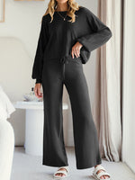 Maddie Long Sleeve Lounge Top and Drawstring Pants Set