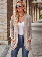 Riley Open Front Cardigan with Pockets