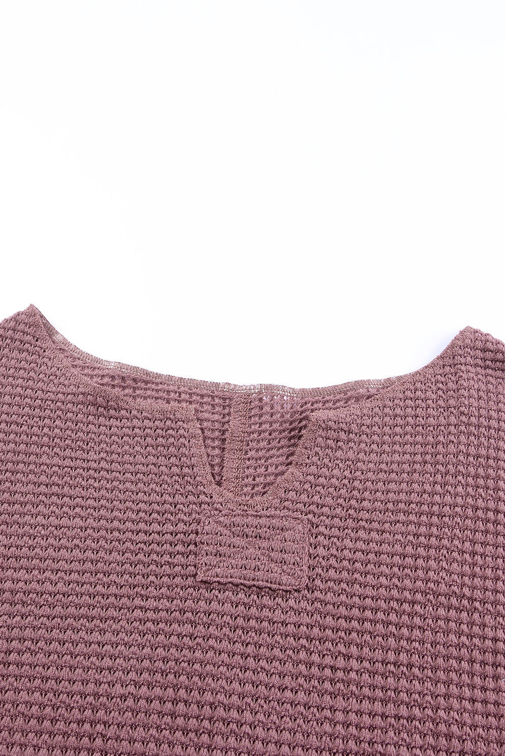 Lexi Plum Waffle Knit Top