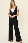 Melanie Sleeveless Wide Leg Jumpsuit with Pockets