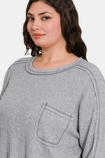 Chloe Ribbed Hacci Knit Top