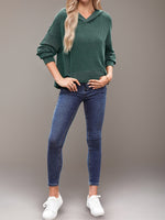Kaia Textured Kangaroo Pocket Hoodie