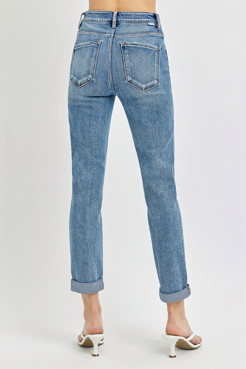 Belinda High Rise Cropped Roll Up Kancan Jeans