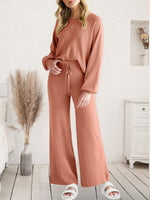 Maddie Long Sleeve Lounge Top and Drawstring Pants Set