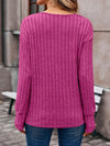 Haven Ribbed V-Neck Long Sleeve