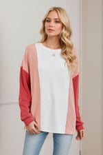 Rae Contrast Long Sleeve Top