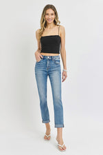 Belinda High Rise Cropped Roll Up Kancan Jeans