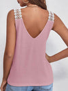 Sloane Lace Detail V-Neck Tank