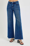 Kayla Tummy Control High Rise Wide Leg Jeans by RISEN