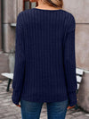 Haven Ribbed V-Neck Long Sleeve