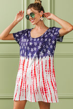 American Flag Theme Tee Dress