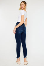 Reese High Rise Frayed Ankle Skinny Kancan Jeans