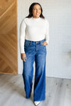 Eliza High Rise Control Top Retro Wide Leg Judy Blue Jeans