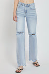 Sophia High Rise Distressed Wide Leg RISEN Jeans