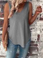 Brooklyn Eyelet V-Neck Wide Strap Tank