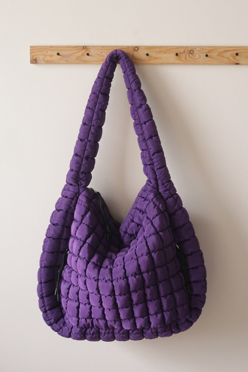 Quilted Carryall Crossbody Bag