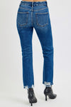 Sloane High Rise Distressed Crop Straight Jeans by RISEN